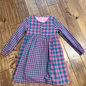 Matilda Jane green and pink plaid dress